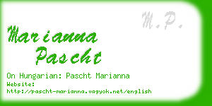 marianna pascht business card